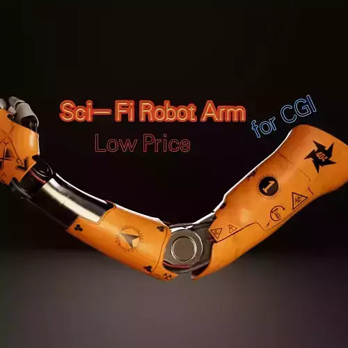 Sci-fi model Low-poly 3D model