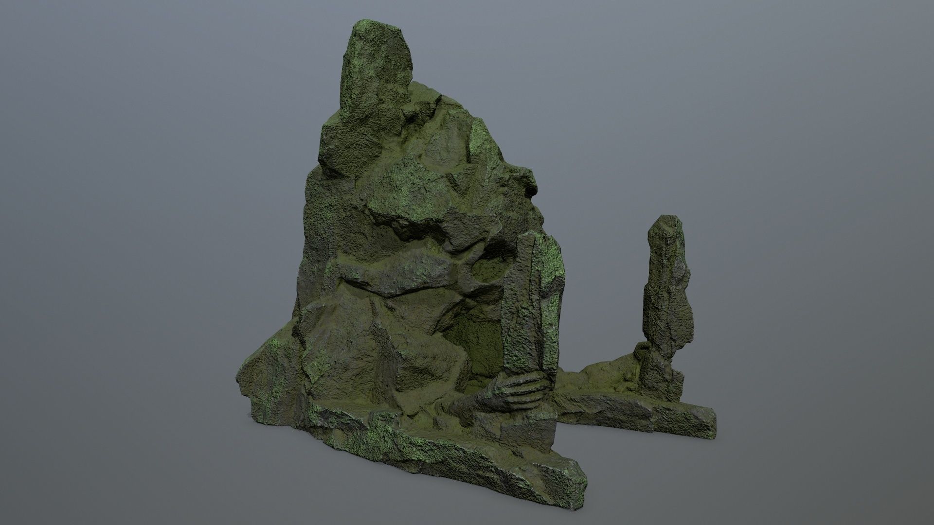 skull gate Low-poly 3D model_10