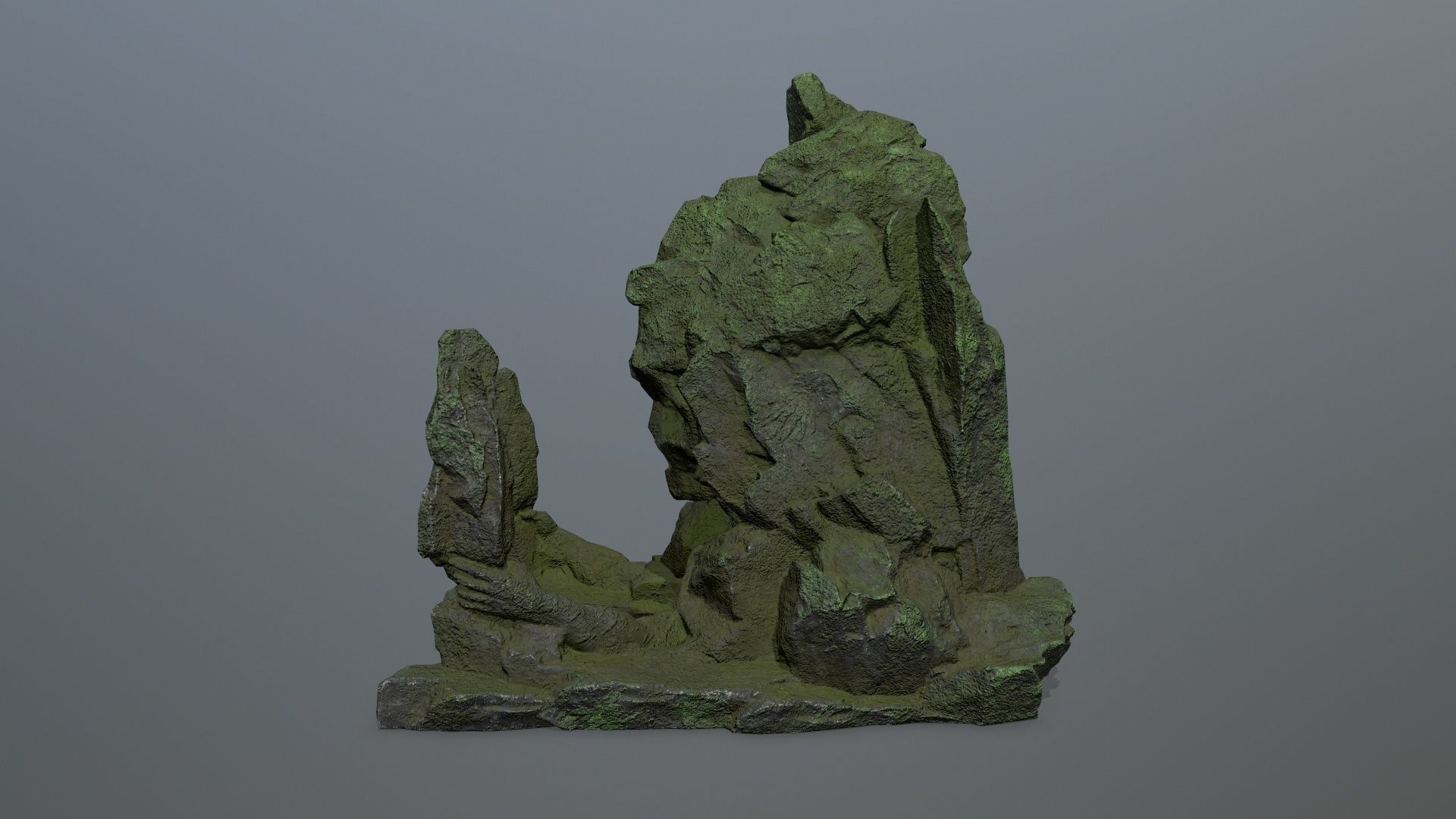 skull gate Low-poly 3D model_4