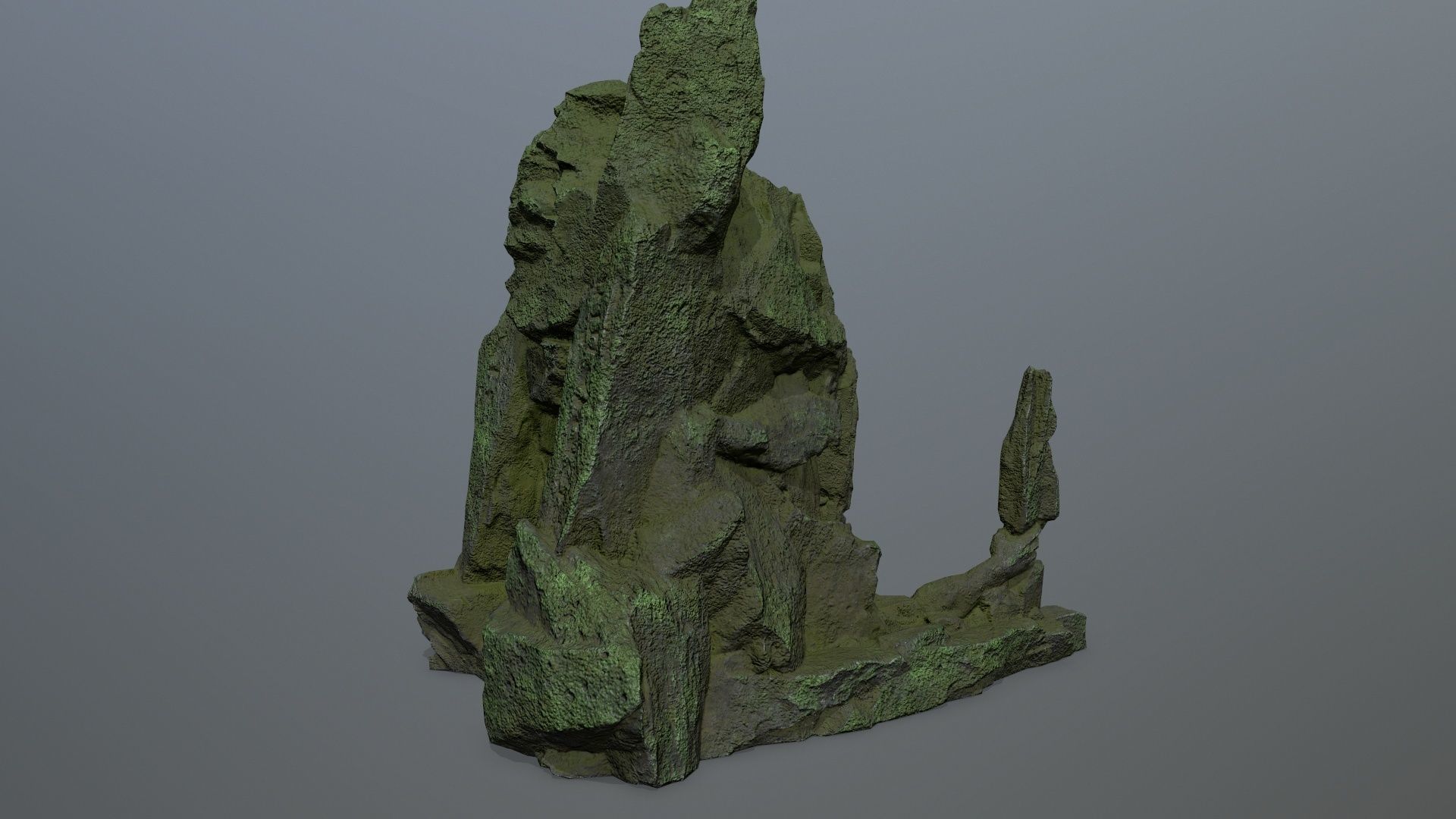 skull gate Low-poly 3D model_8