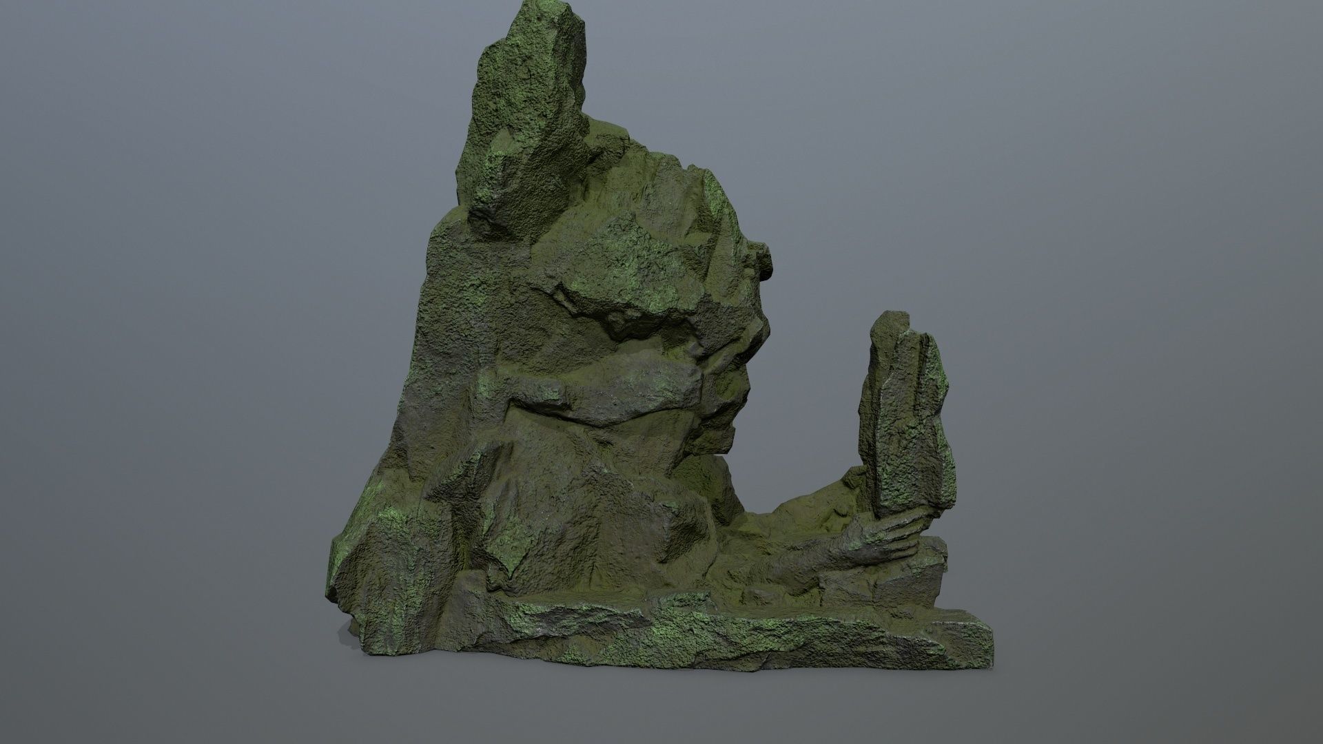 skull gate Low-poly 3D model_9