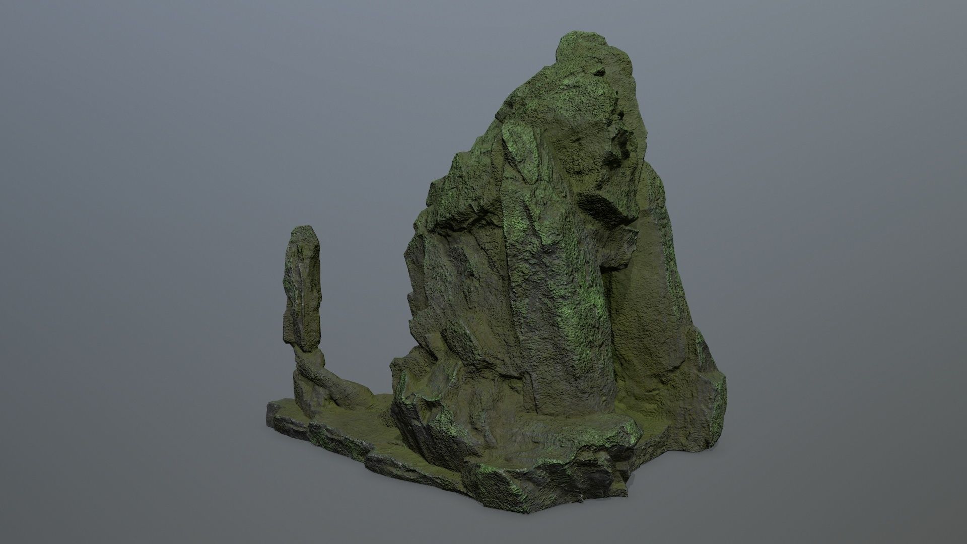 skull gate Low-poly 3D model_5