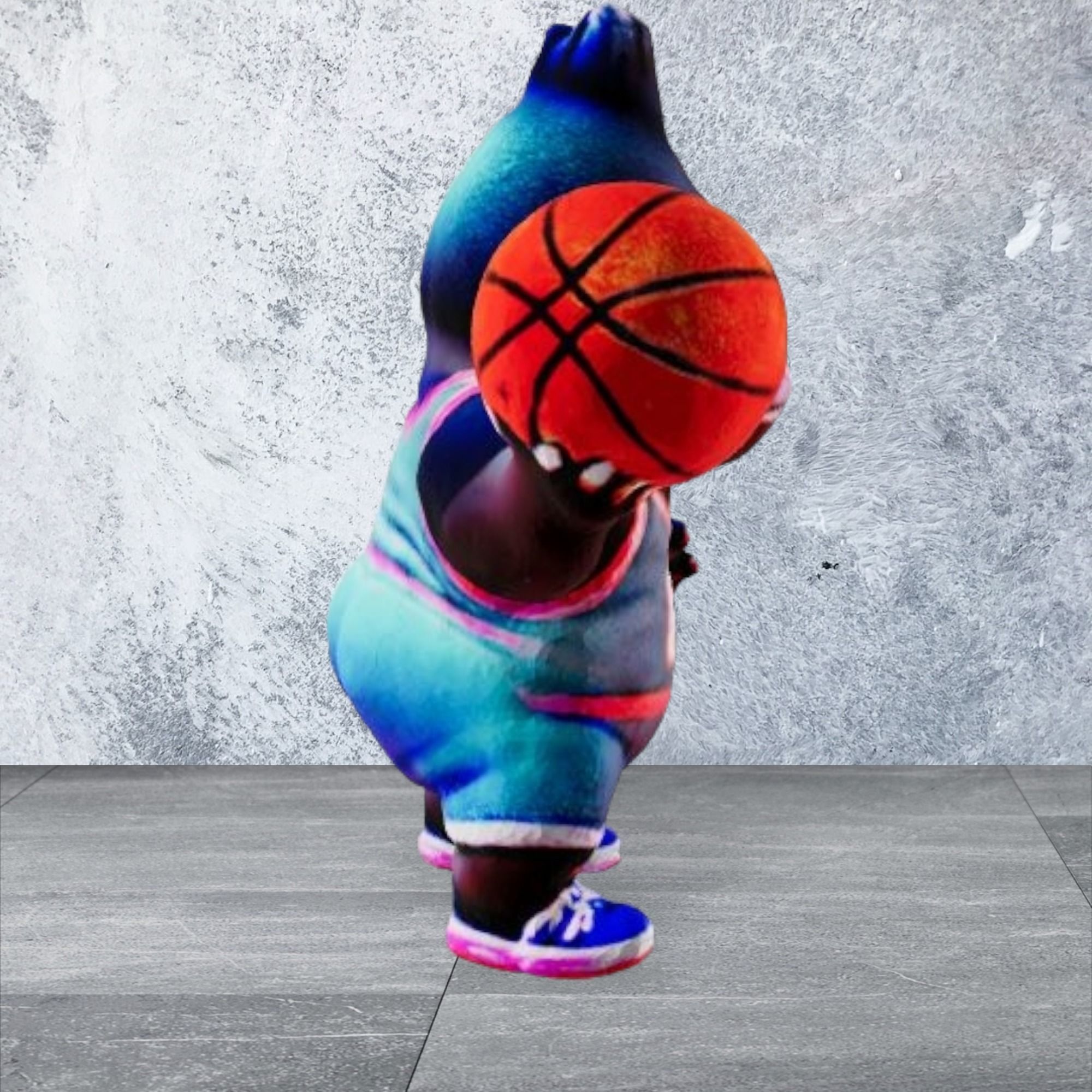 basketball monkey 3D print model_2