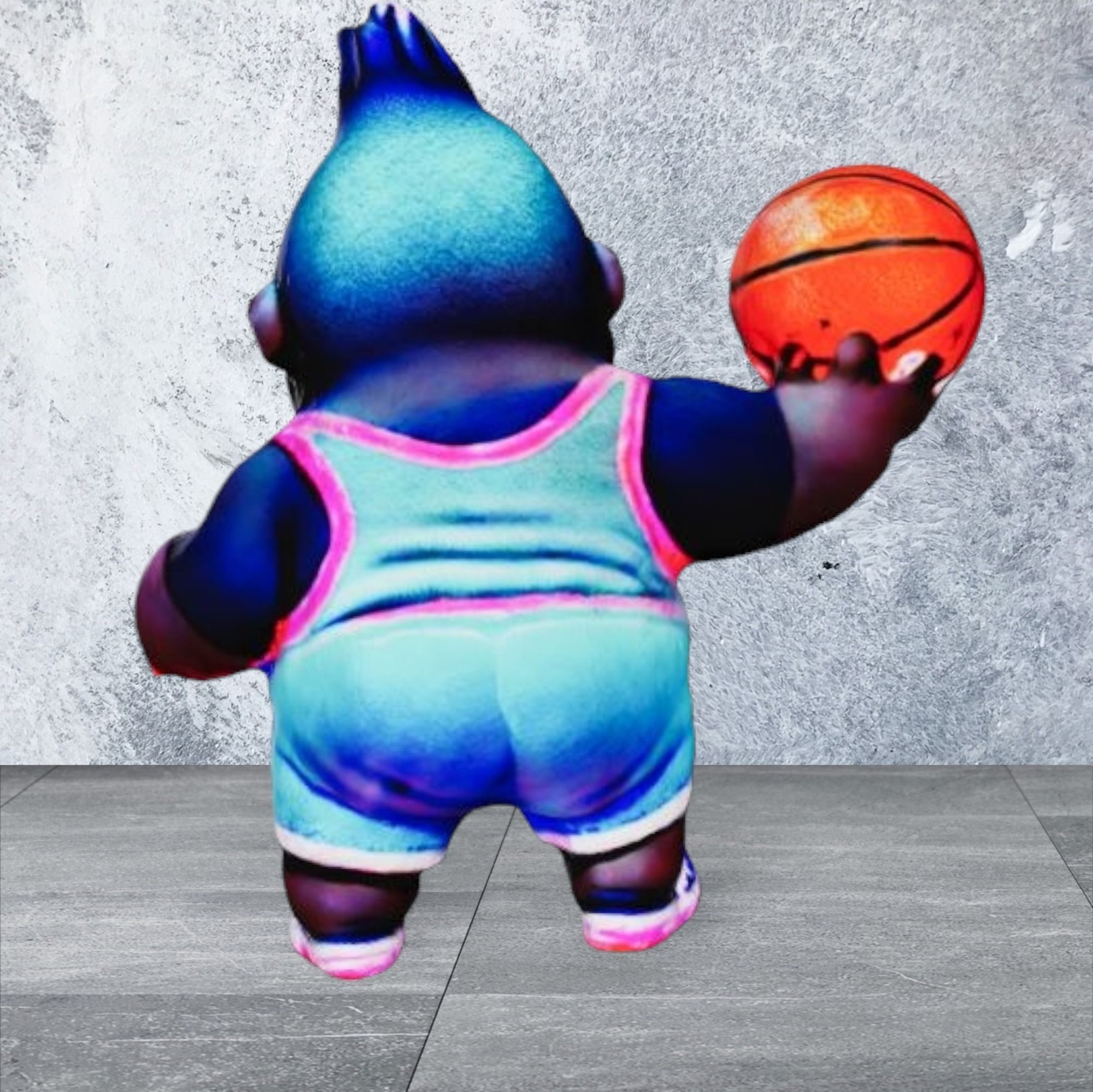 basketball monkey 3D print model_1