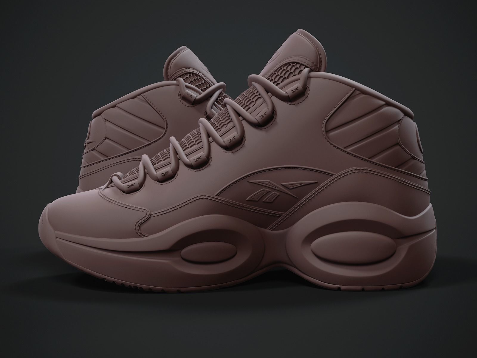 Reebok Question-retro sneaker-3d printable 3D print model_2