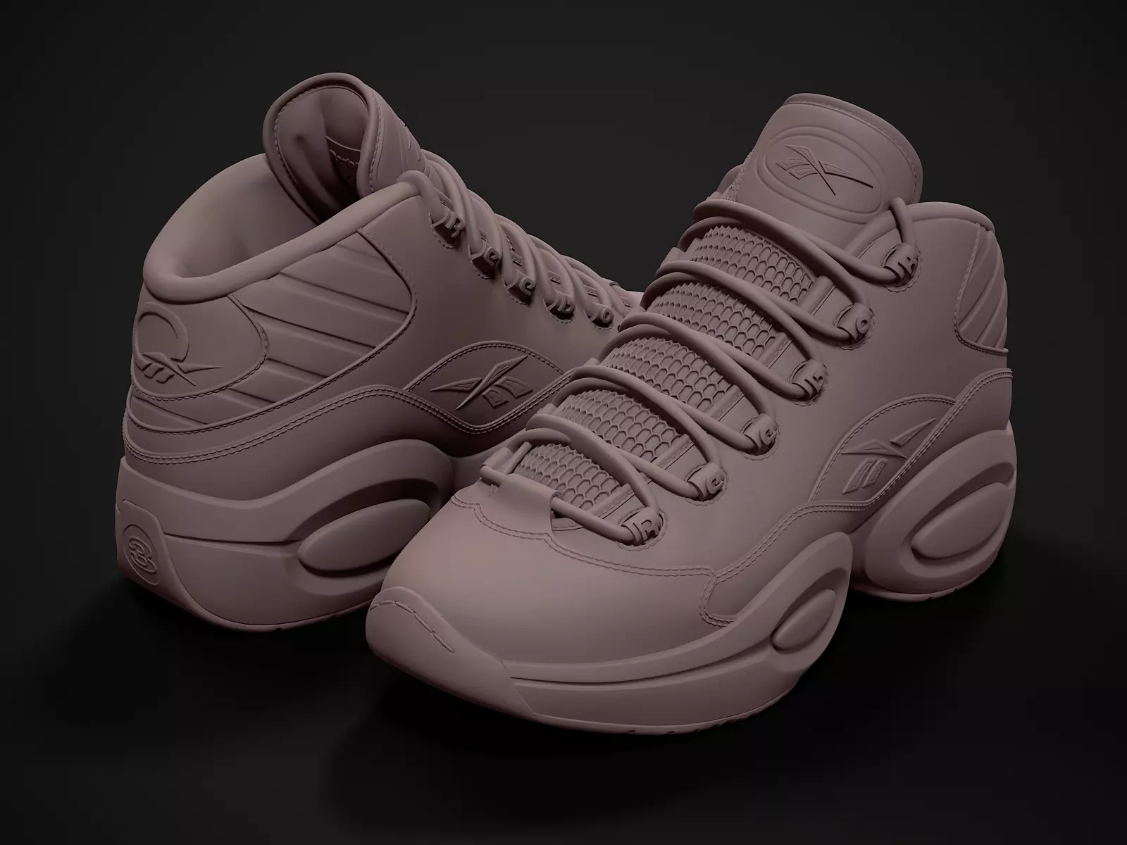 Reebok Question-retro sneaker-3d printable 3D print model_0