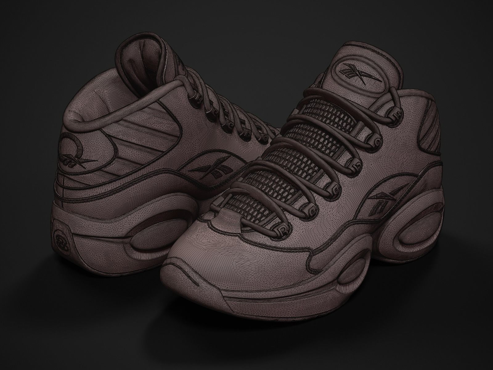 Reebok Question-retro sneaker-3d printable 3D print model_6