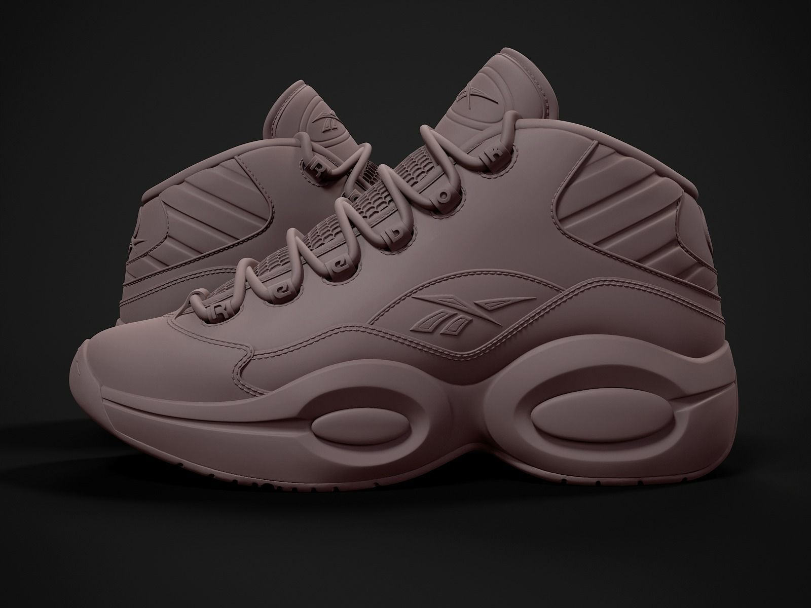 Reebok Question-retro sneaker-3d printable 3D print model_1