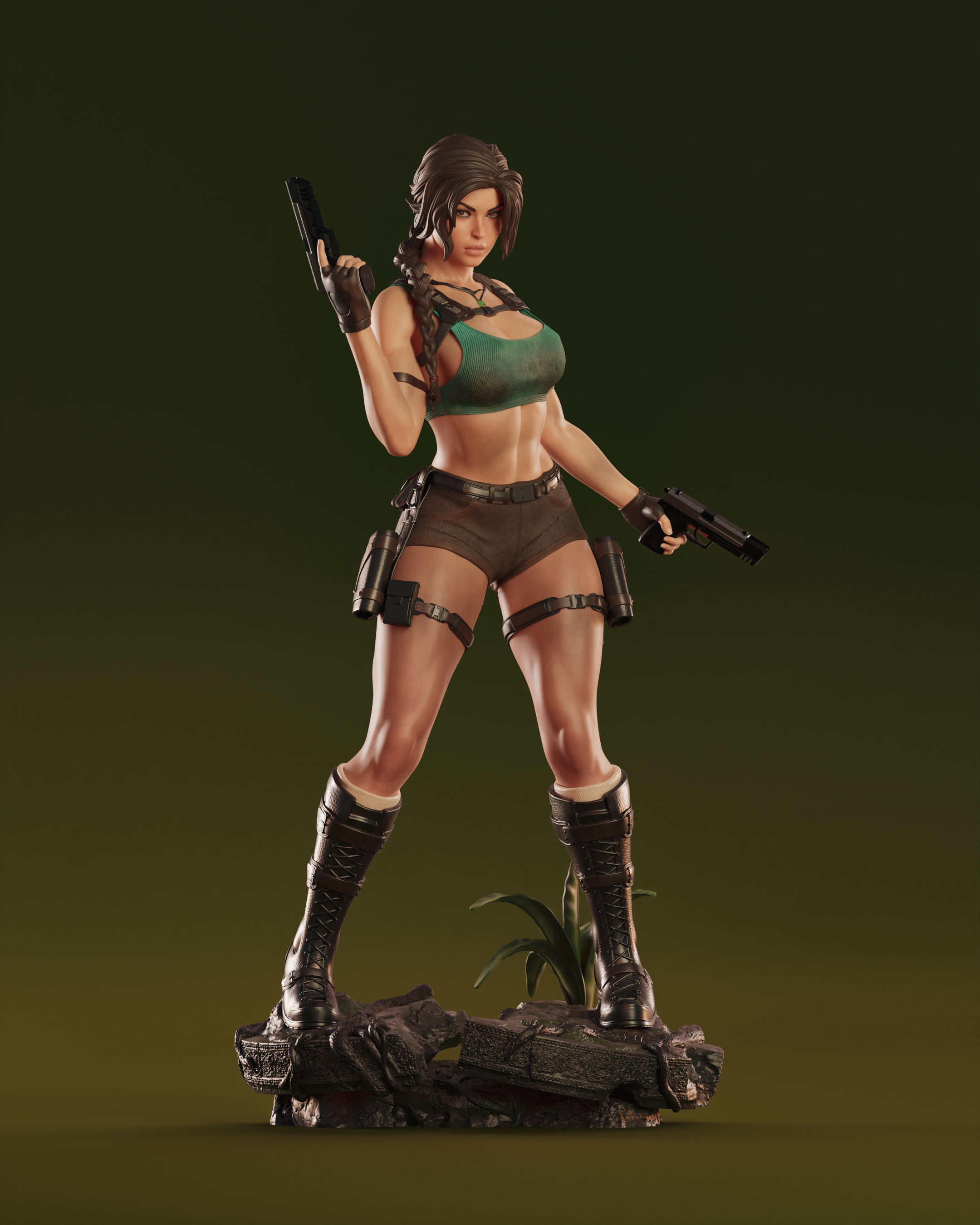 Lara Croft 3D print model_14