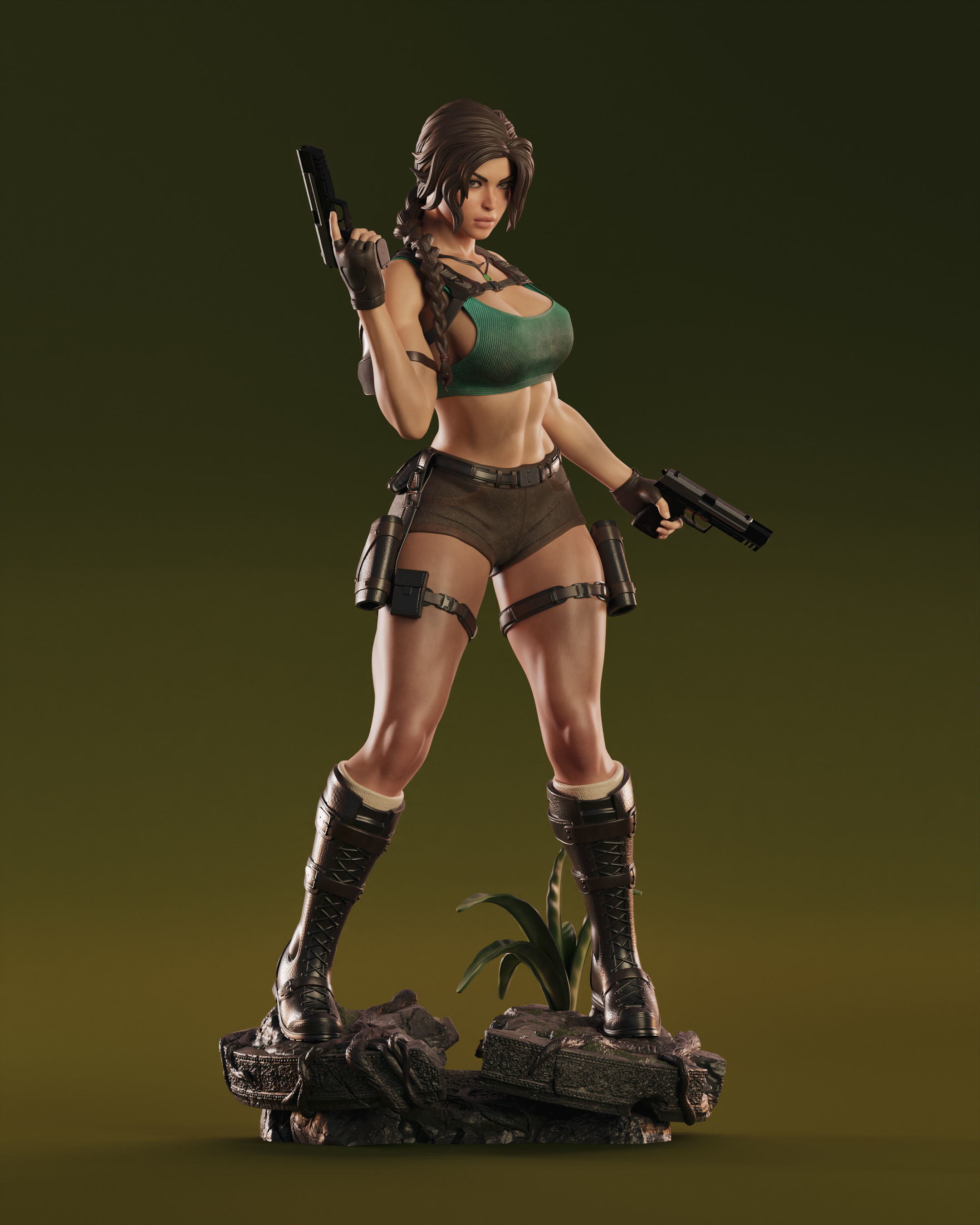 Lara Croft 3D print model_13