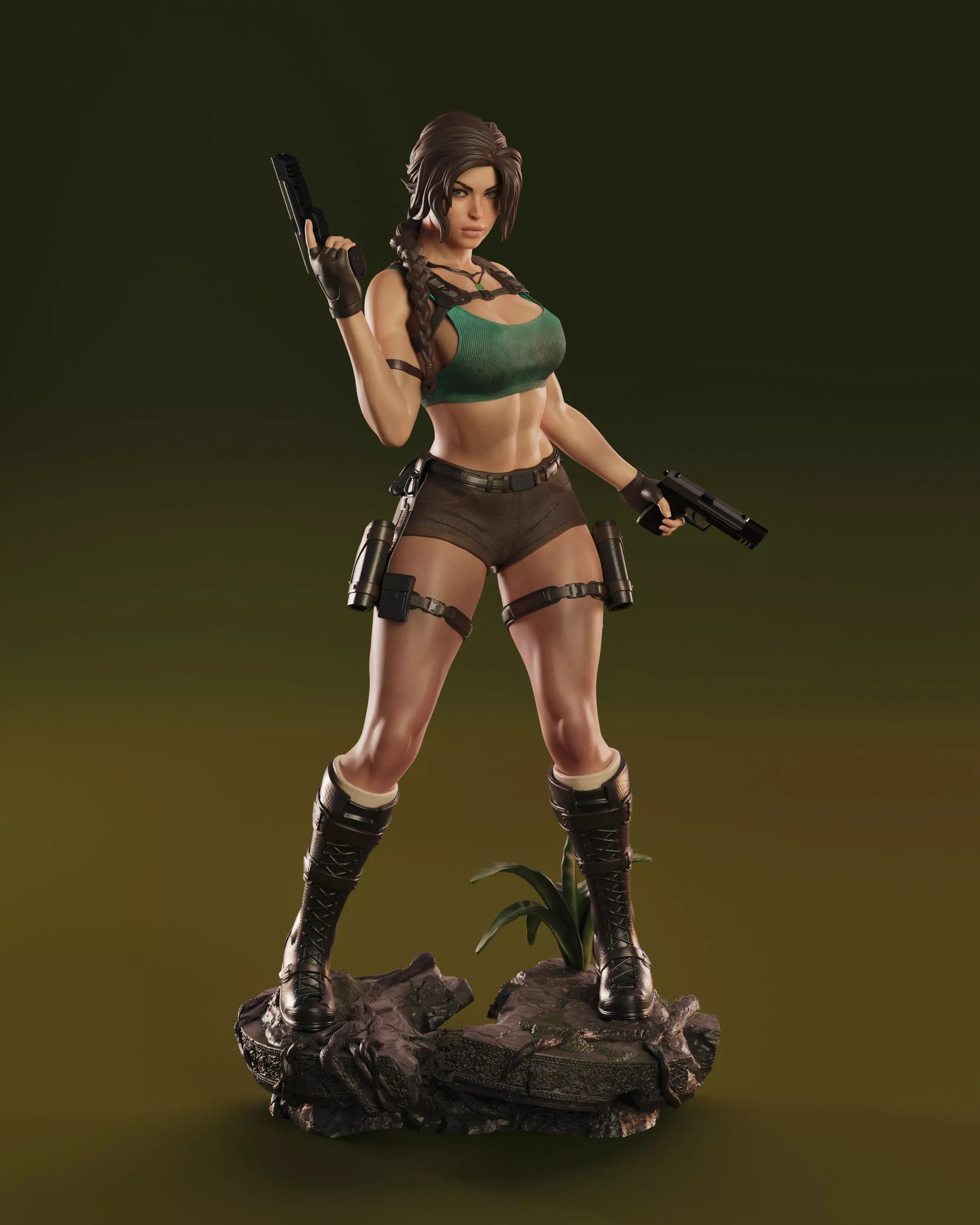 Lara Croft 3D print model_0