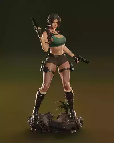 Lara Croft 3D print model
