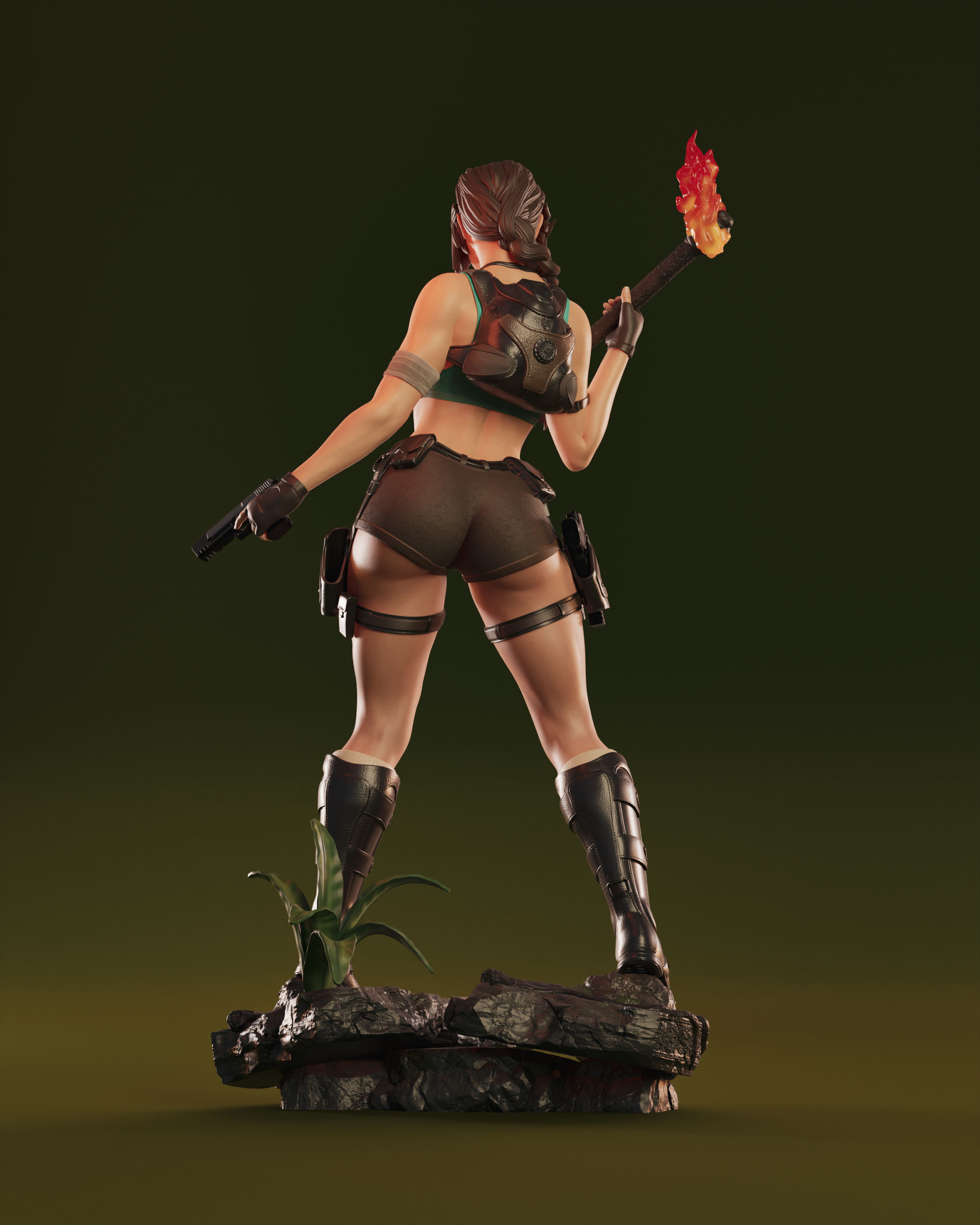 Lara Croft 3D print model_22
