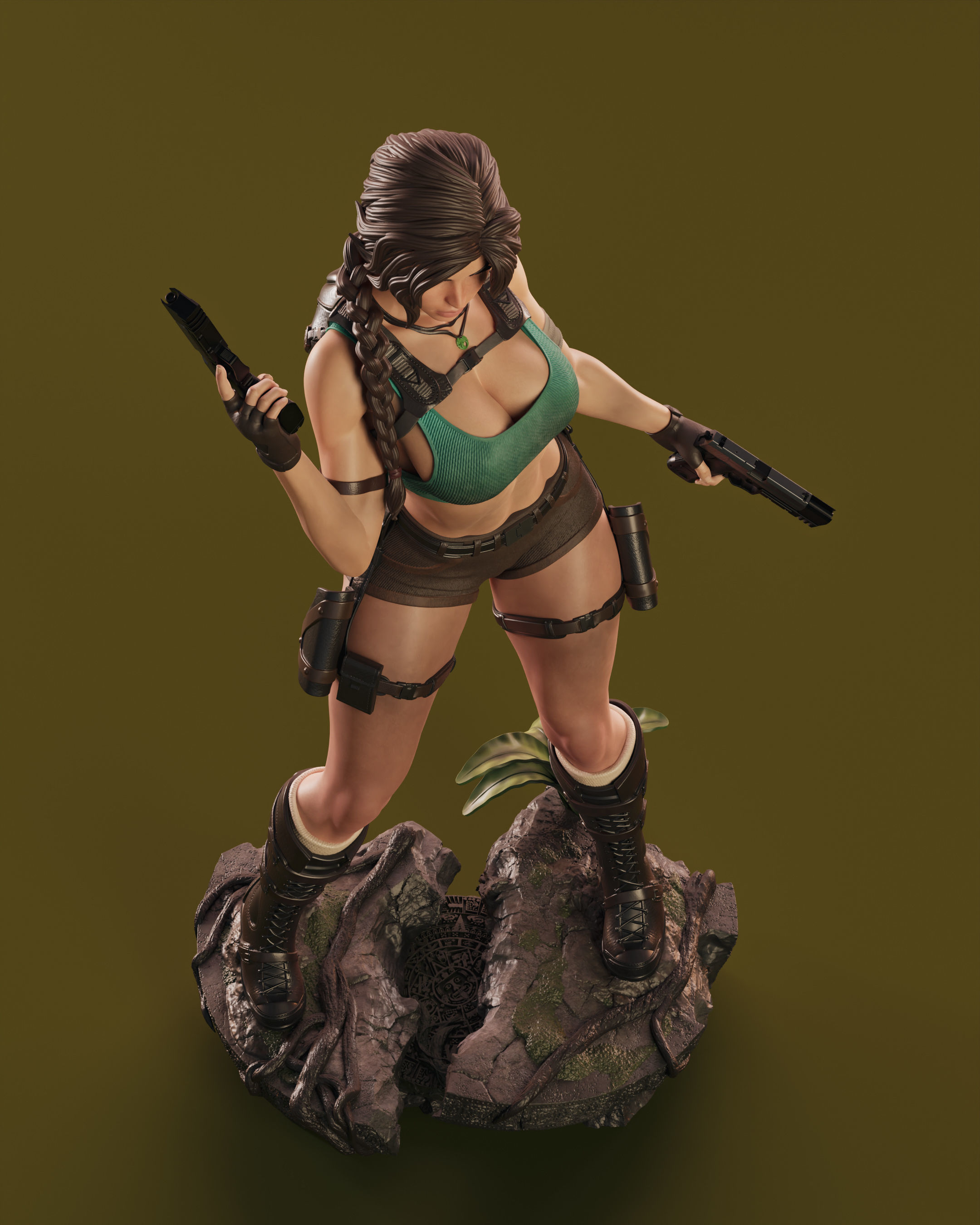 Lara Croft 3D print model_8