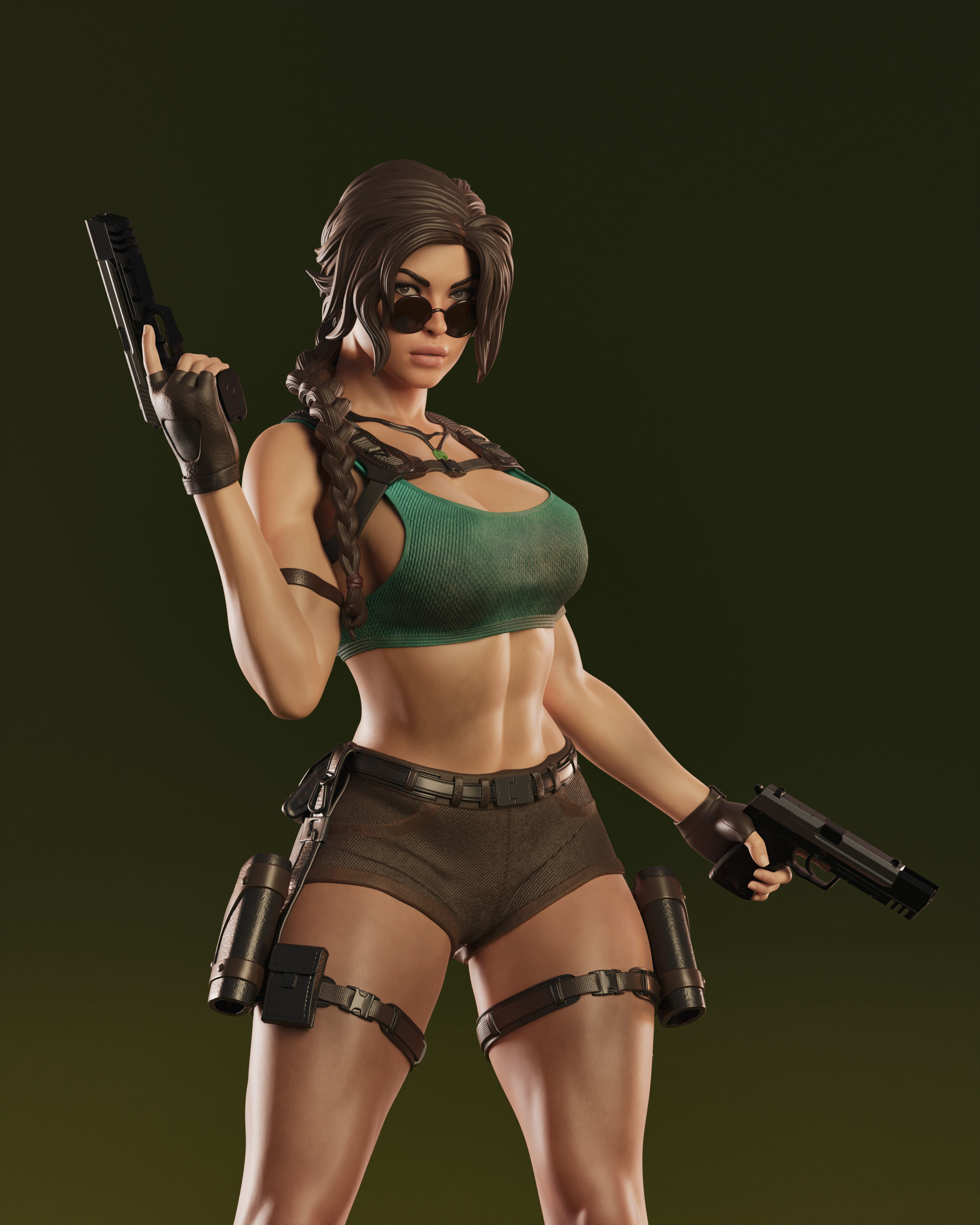 Lara Croft 3D print model_16