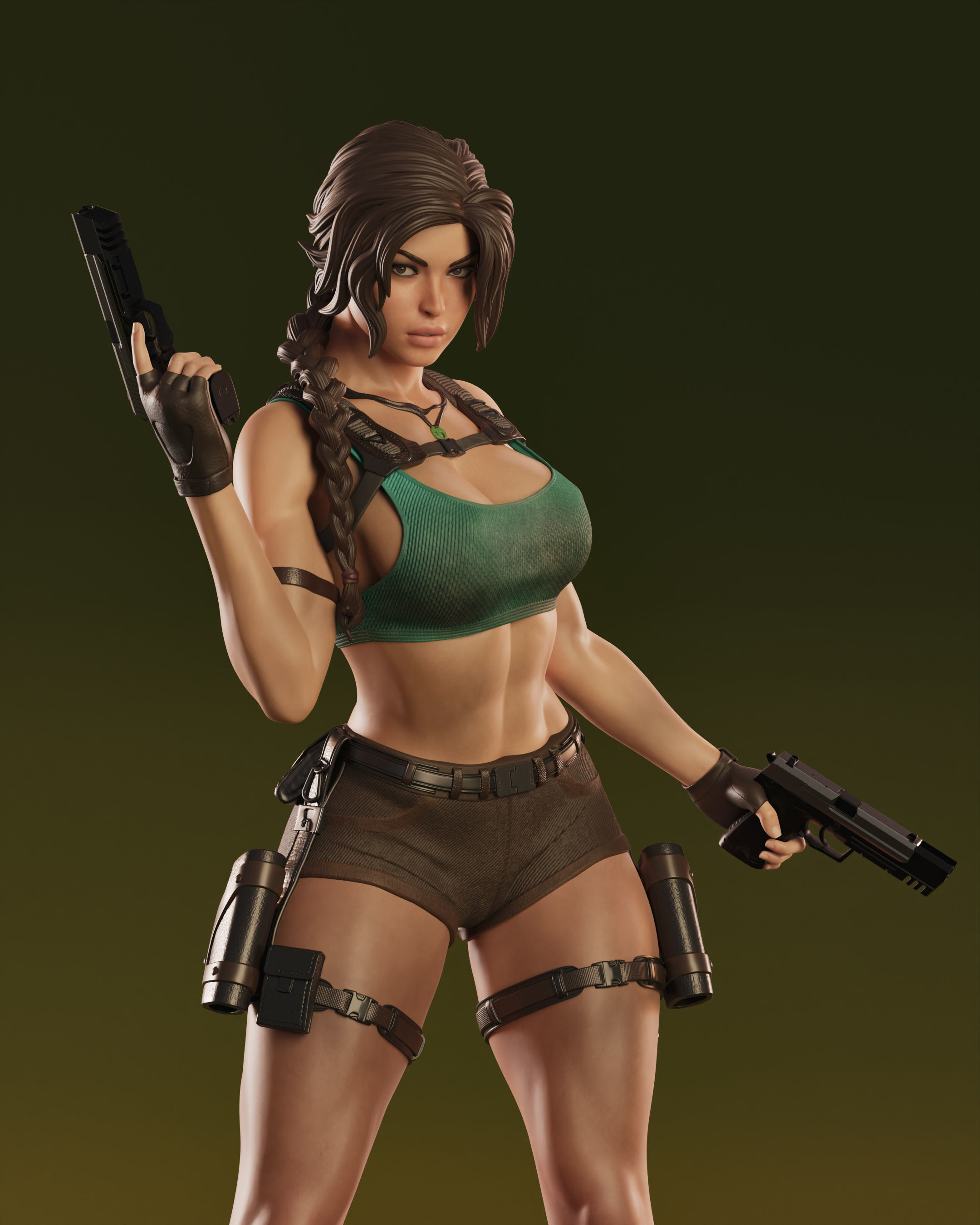 Lara Croft 3D print model_10
