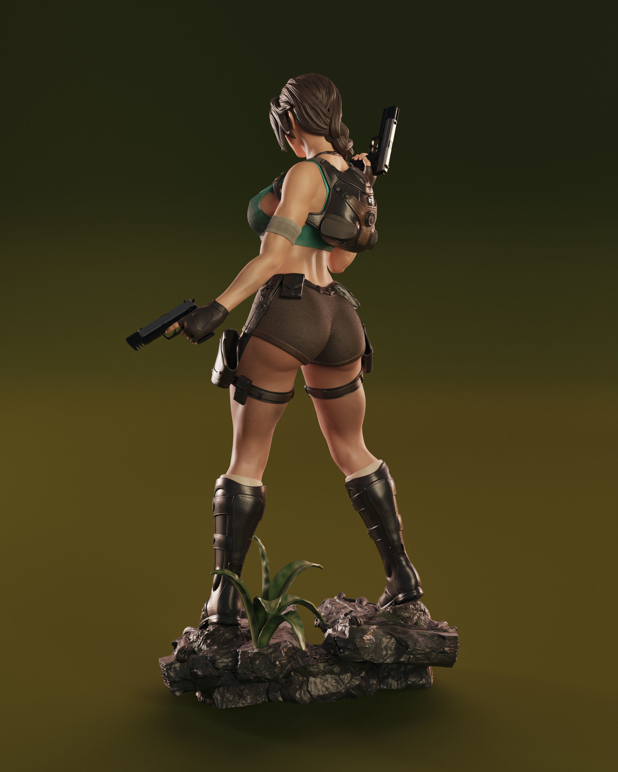 Lara Croft 3D print model_7