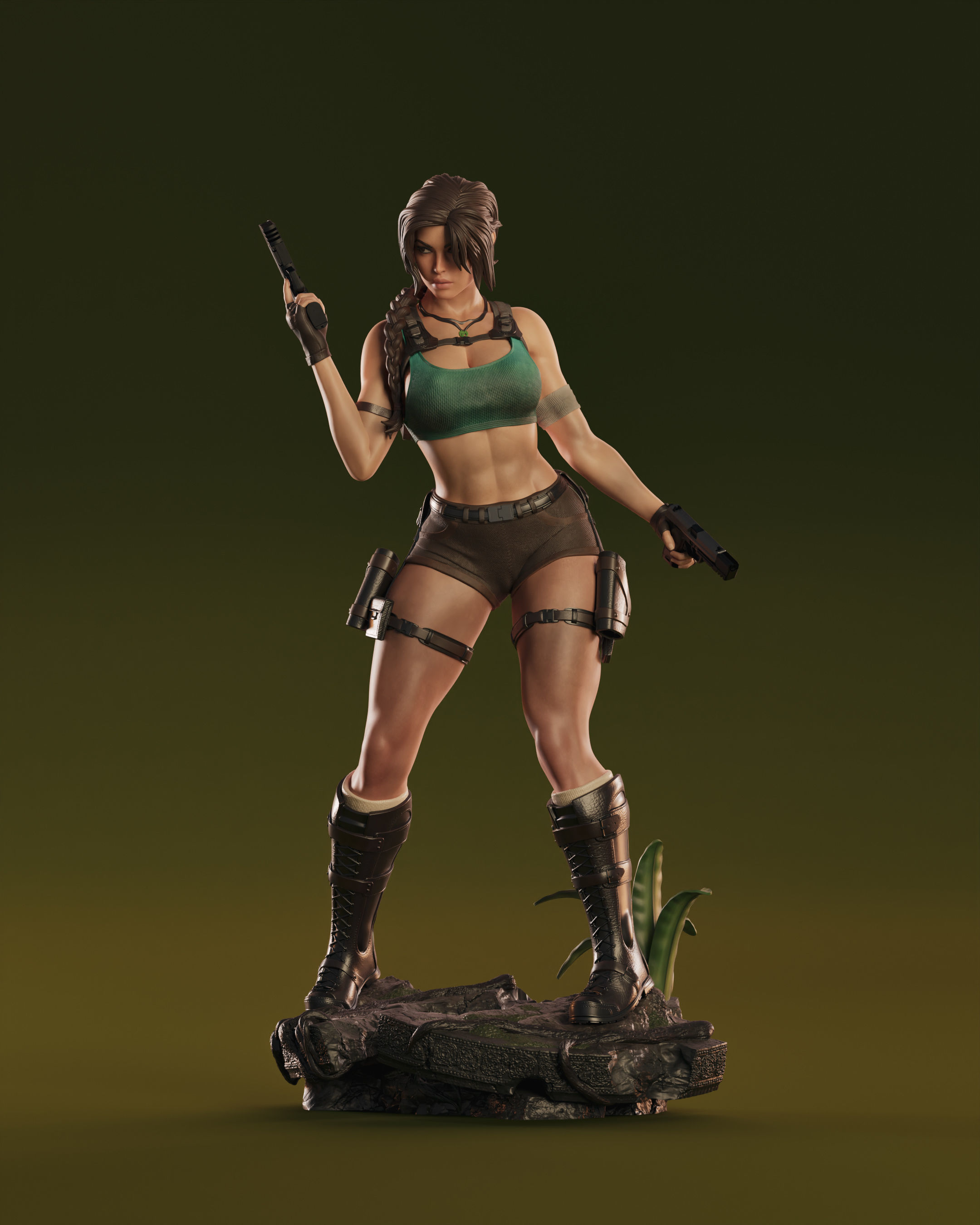 Lara Croft 3D print model_12