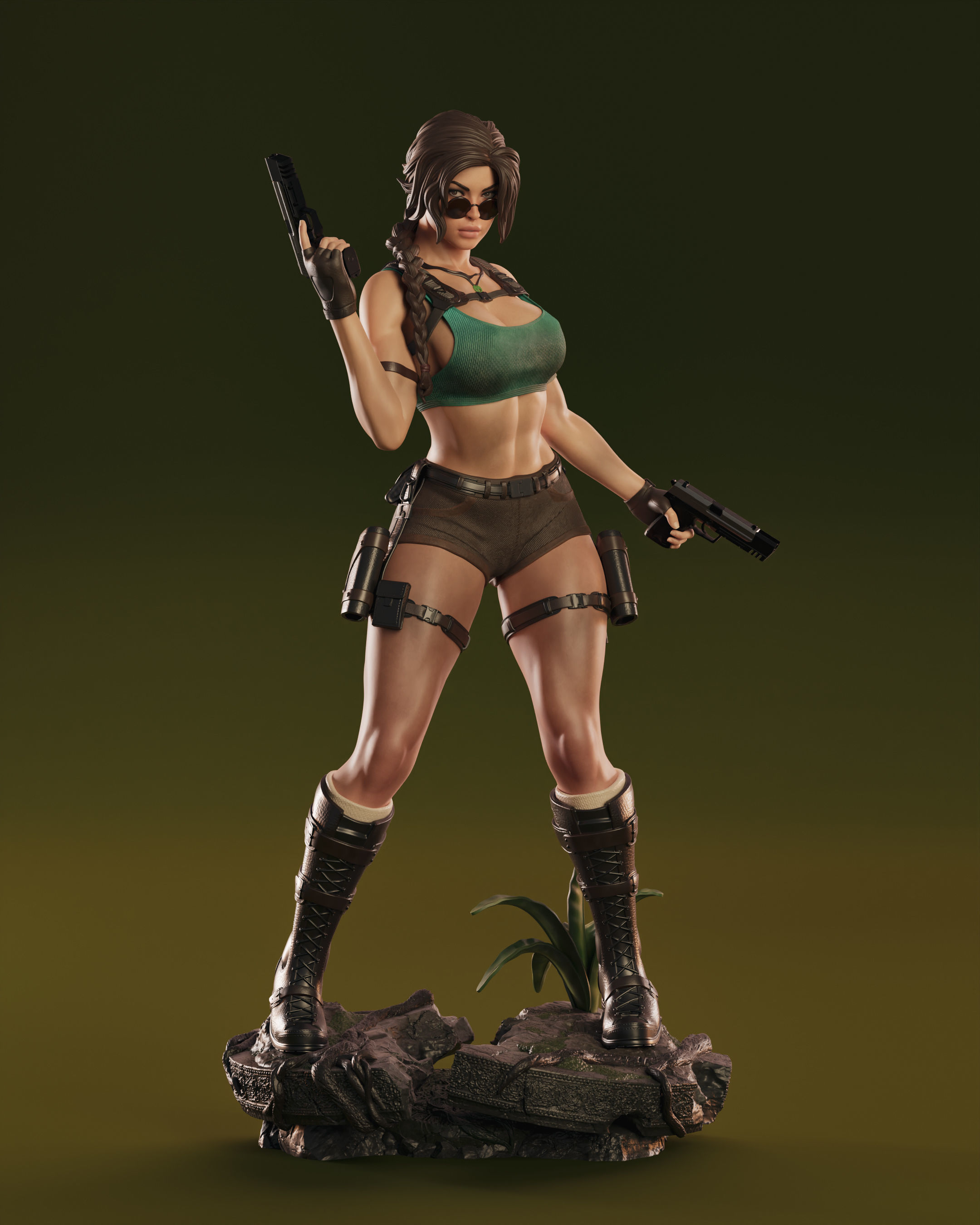 Lara Croft 3D print model_15