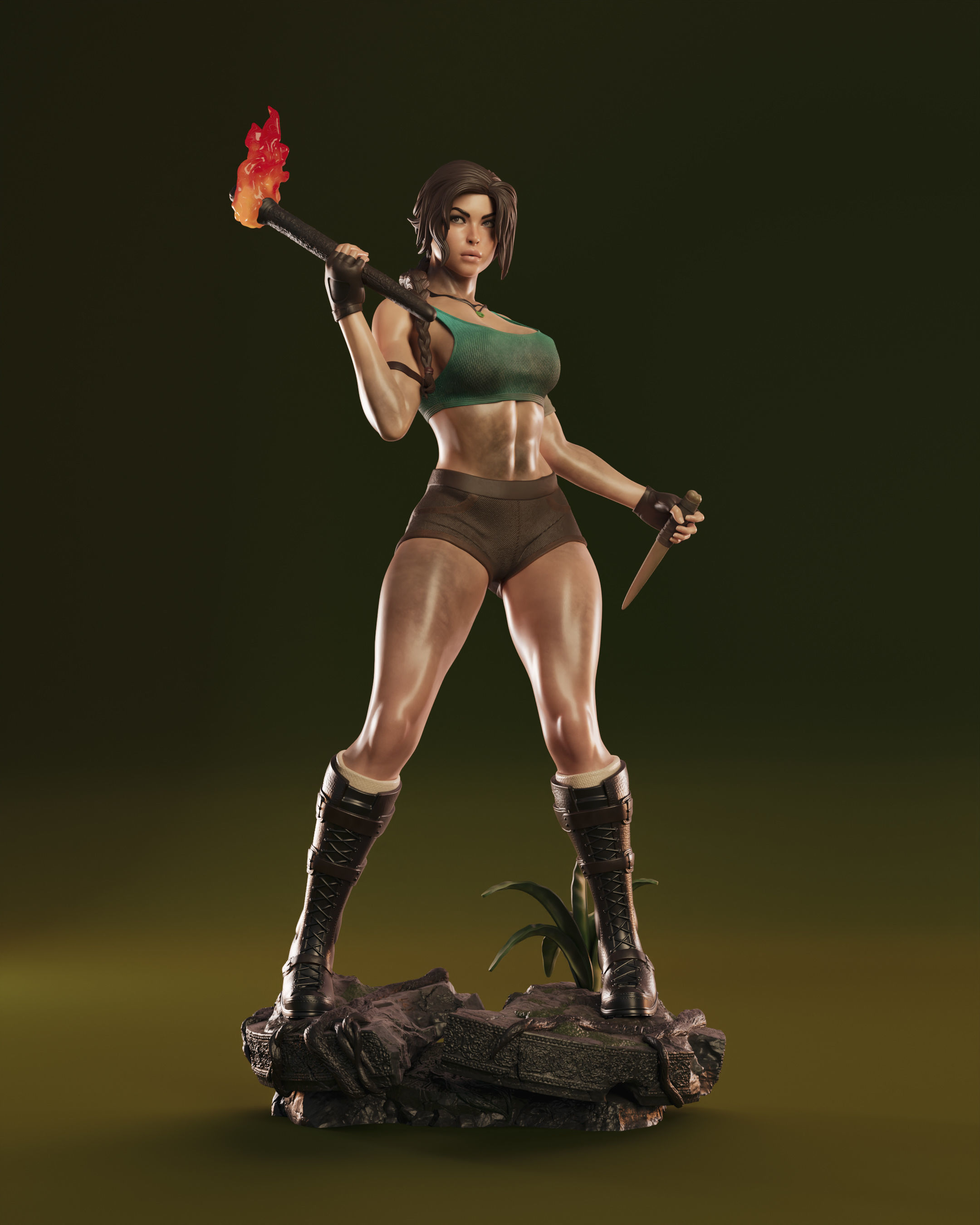 Lara Croft 3D print model_23