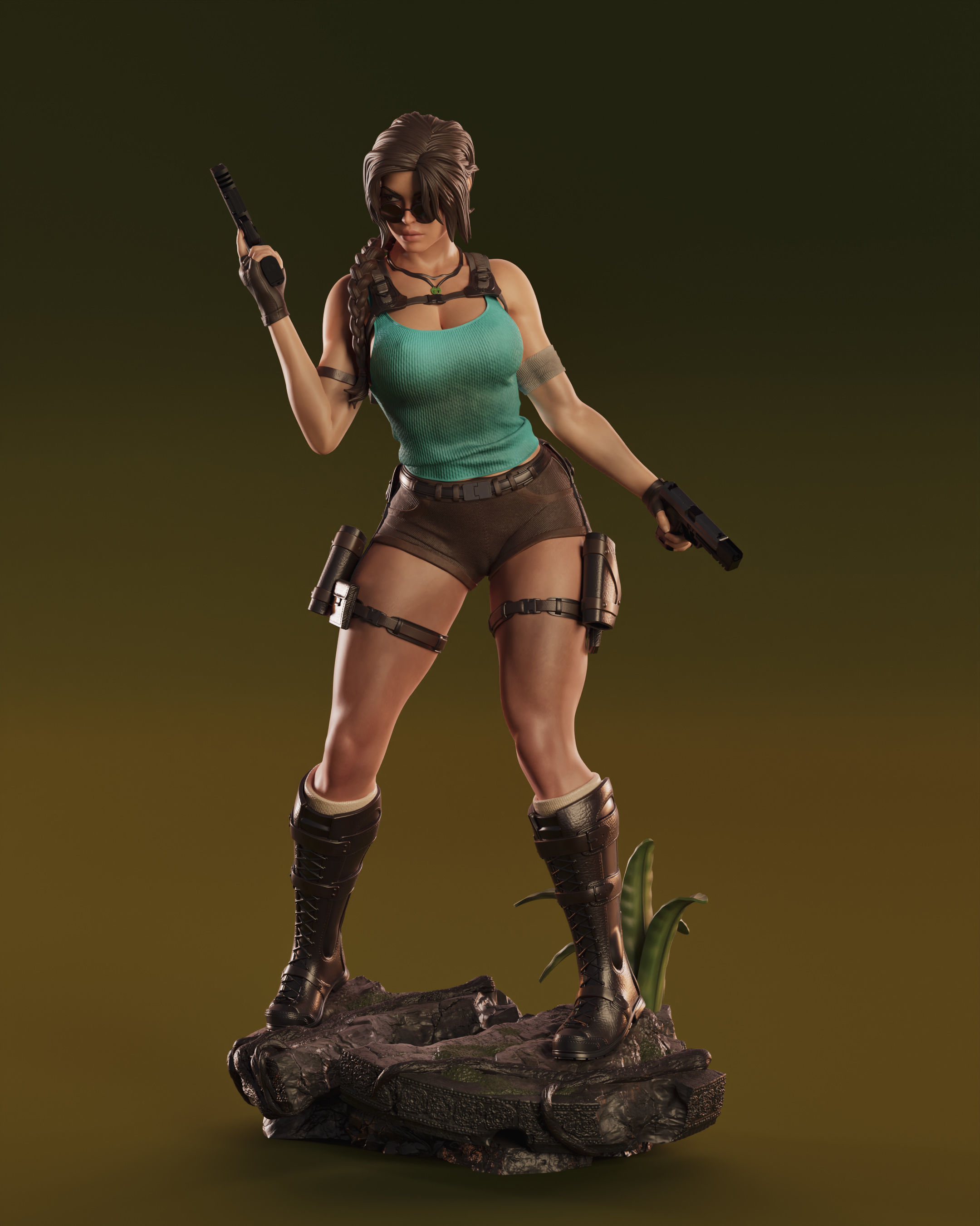 Lara Croft 3D print model_17