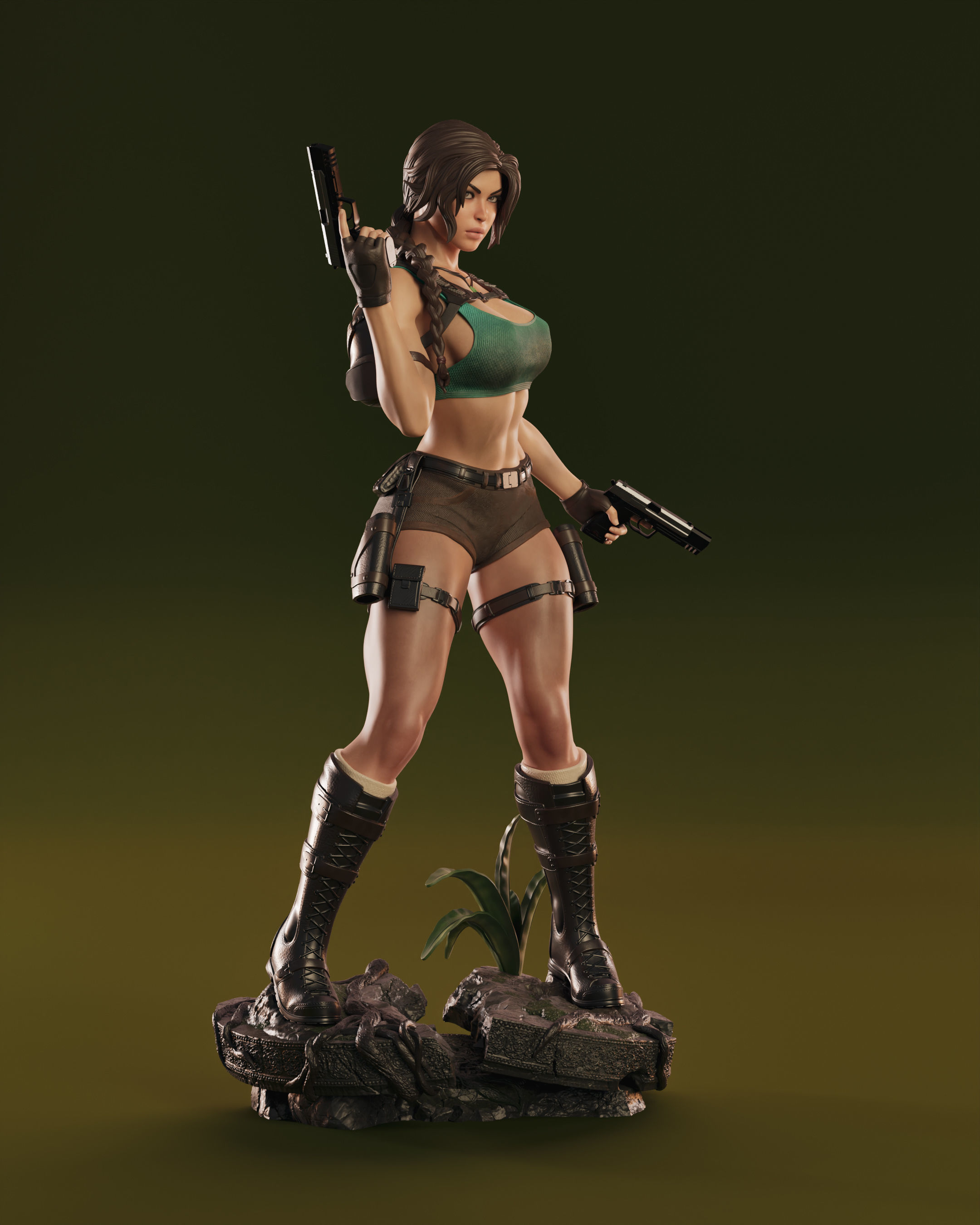 Lara Croft 3D print model_5