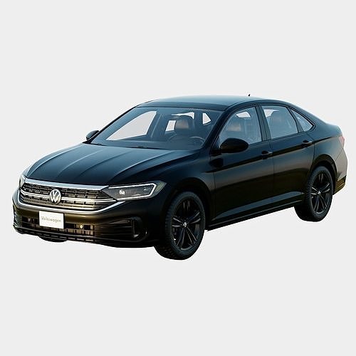 Volkswagen Jetta 2024 SE Spec Low-poly 3D model