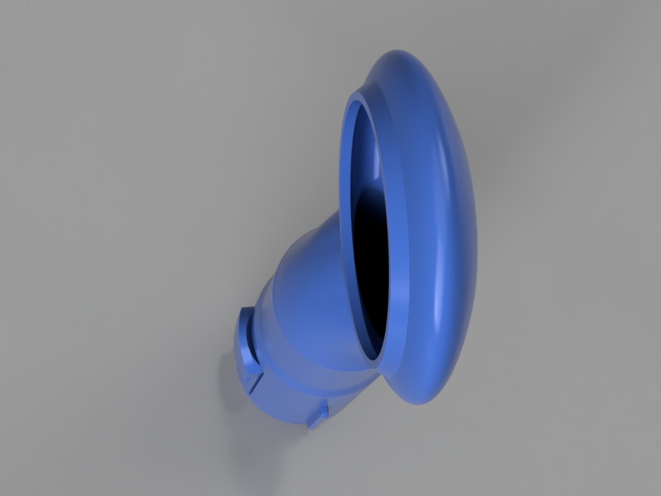 Dyson V8 Filter Cleaner attachment reverse flow purge 3D print model_4