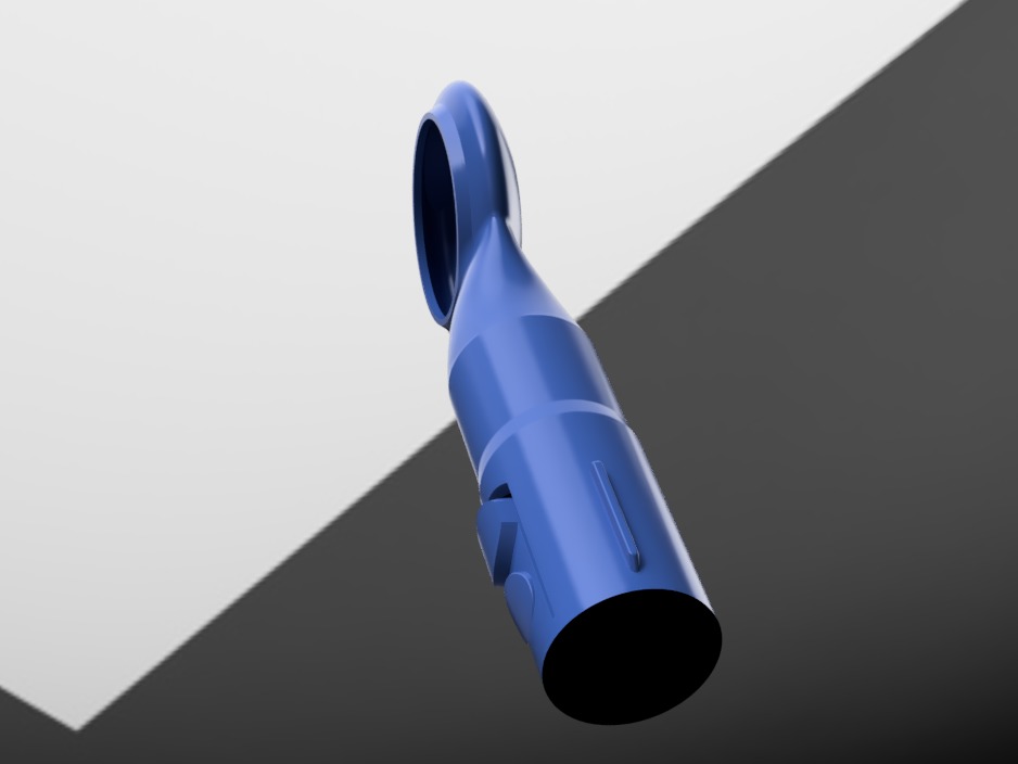Dyson V8 Filter Cleaner attachment reverse flow purge 3D print model_2