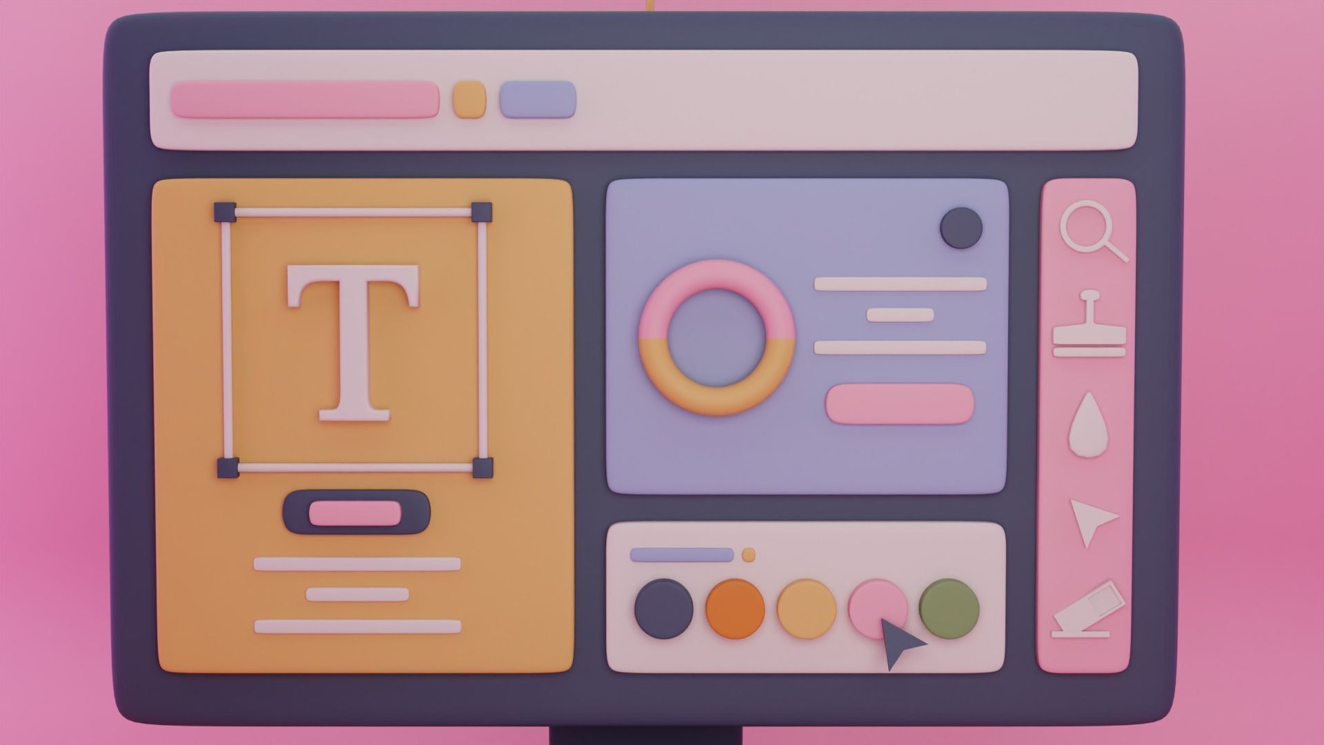 Website Illustration Free 3D model_2