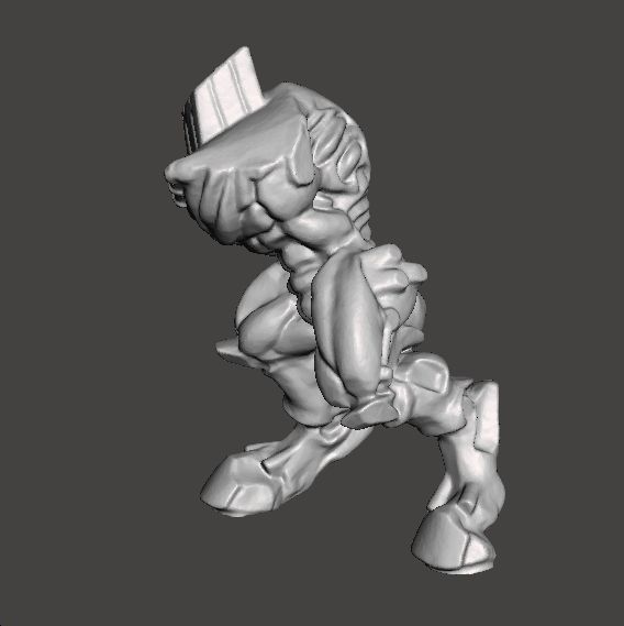 DOOM 3 CYBERDEMON MINIATURE FIGURE MODEL SCIFI GAMES RPG 3D print model_8