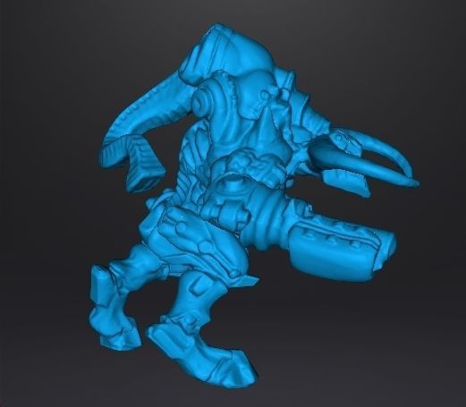 DOOM 3 CYBERDEMON MINIATURE FIGURE MODEL SCIFI GAMES RPG 3D print model_13