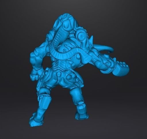 DOOM 3 CYBERDEMON MINIATURE FIGURE MODEL SCIFI GAMES RPG 3D print model_15