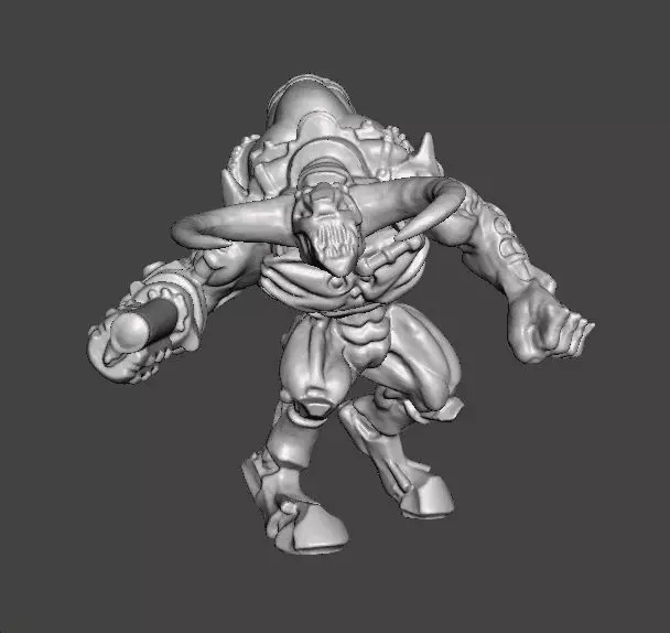 DOOM 3 CYBERDEMON MINIATURE FIGURE MODEL SCIFI GAMES RPG 3D print model_0