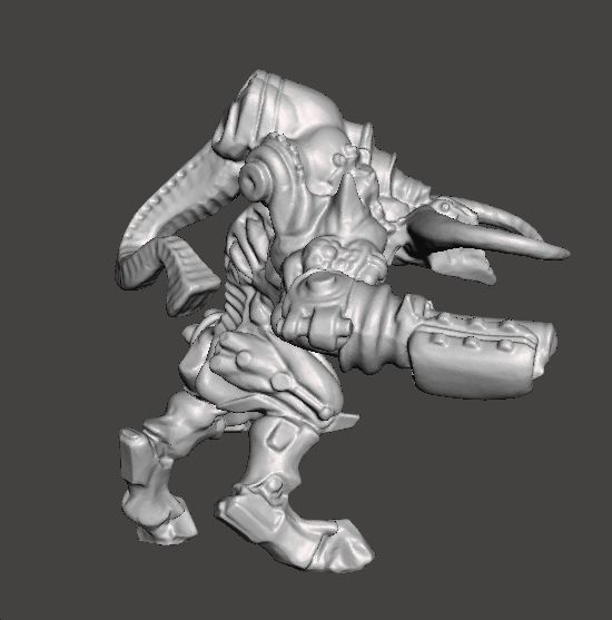 DOOM 3 CYBERDEMON MINIATURE FIGURE MODEL SCIFI GAMES RPG 3D print model_2