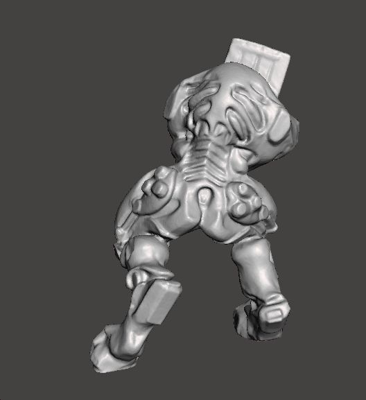 DOOM 3 CYBERDEMON MINIATURE FIGURE MODEL SCIFI GAMES RPG 3D print model_9