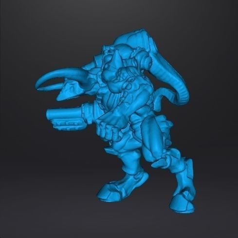 DOOM 3 CYBERDEMON MINIATURE FIGURE MODEL SCIFI GAMES RPG 3D print model_14