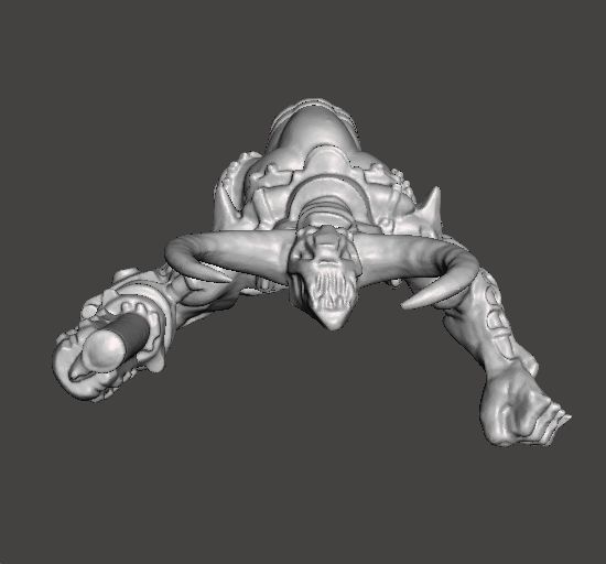 DOOM 3 CYBERDEMON MINIATURE FIGURE MODEL SCIFI GAMES RPG 3D print model_4