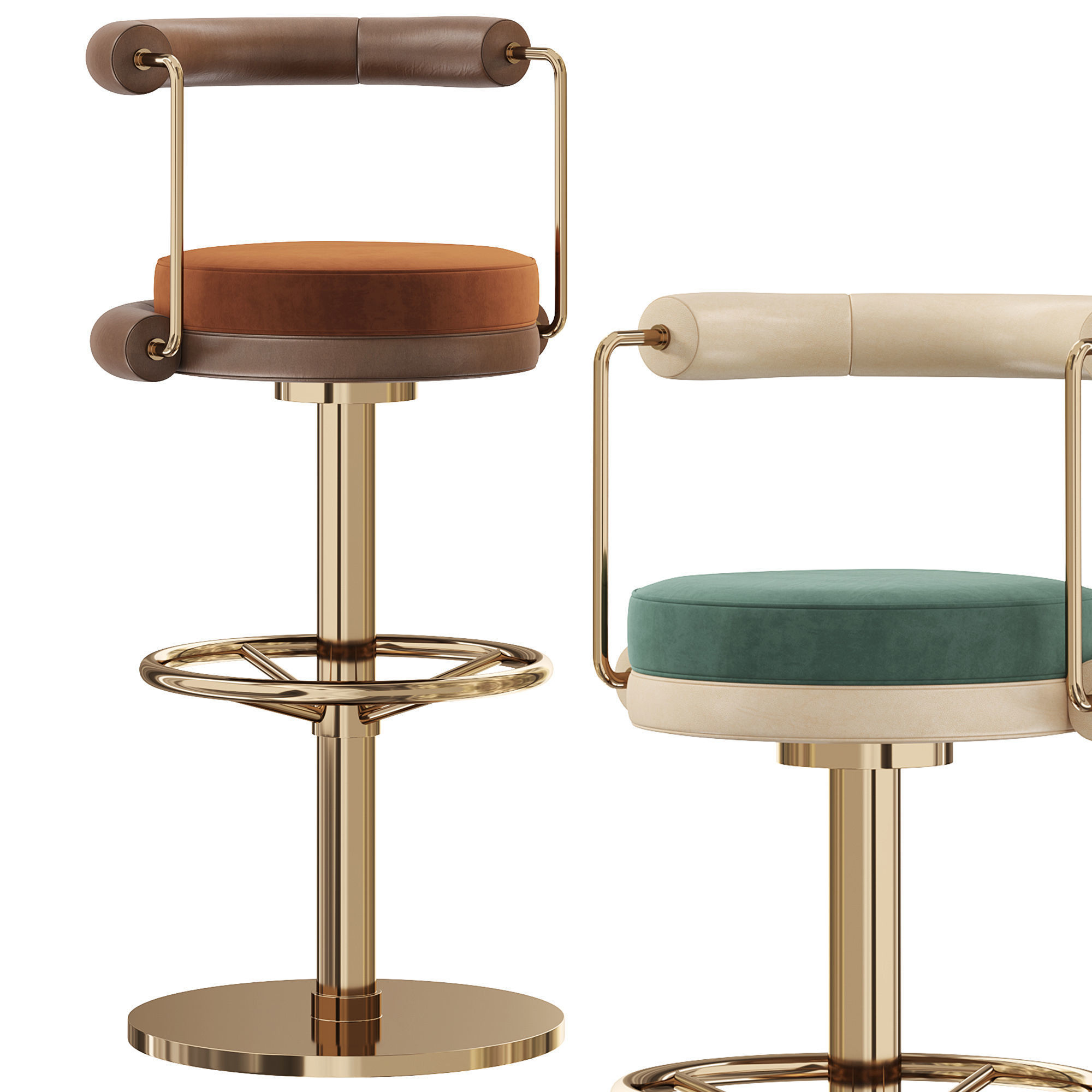 Bar Chair Otis  3D model_1