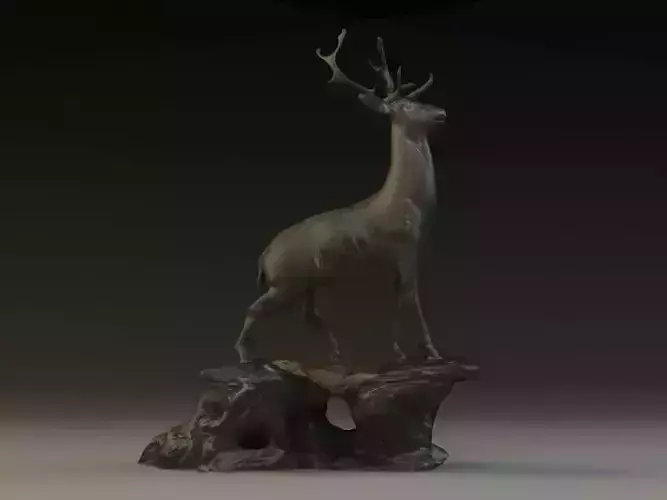 Antelope Statue antelopes bronze deer animal 