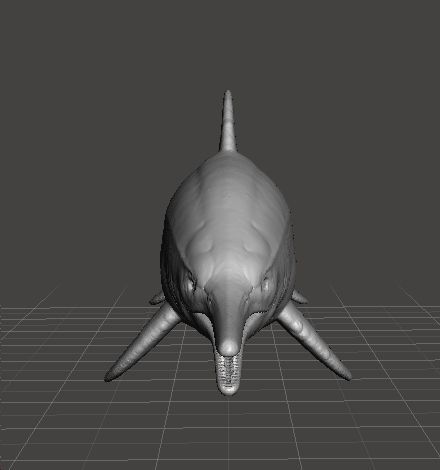 ICHTHYOSAUR REALISTIC FIGURE MINIATURE MODEL DINOSAUR WILDLIFE 3D print model_1