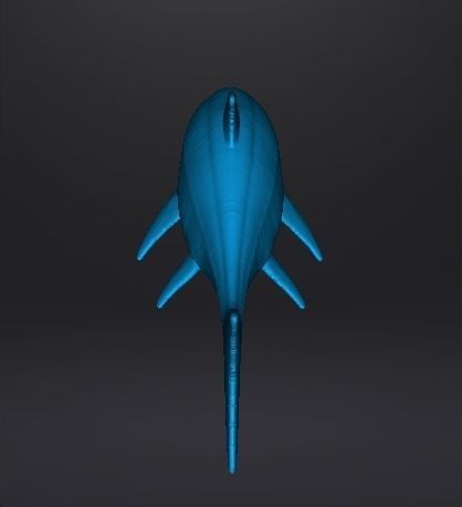 ICHTHYOSAUR REALISTIC FIGURE MINIATURE MODEL DINOSAUR WILDLIFE 3D print model_9