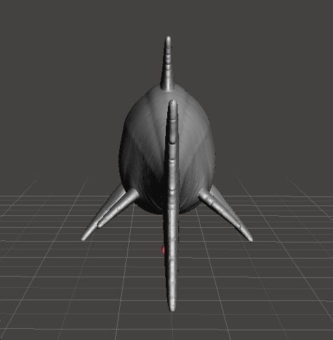 ICHTHYOSAUR REALISTIC FIGURE MINIATURE MODEL DINOSAUR WILDLIFE 3D print model_3