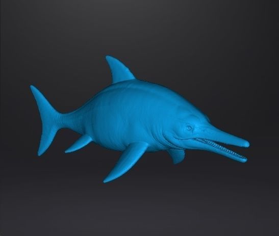 ICHTHYOSAUR REALISTIC FIGURE MINIATURE MODEL DINOSAUR WILDLIFE 3D print model_7