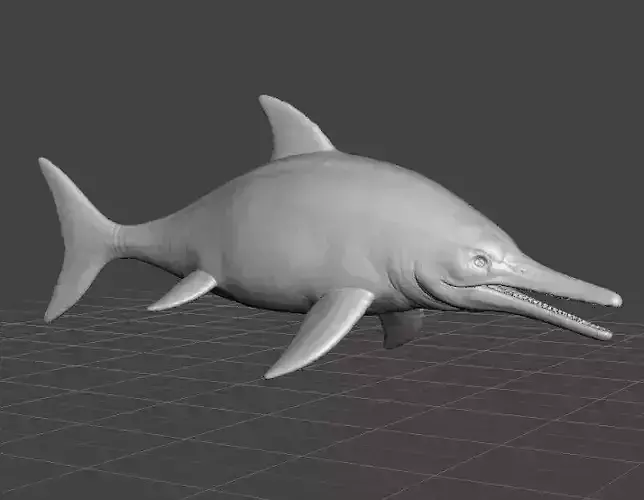 ICHTHYOSAUR REALISTIC FIGURE MINIATURE MODEL DINOSAUR WILDLIFE 3D print model