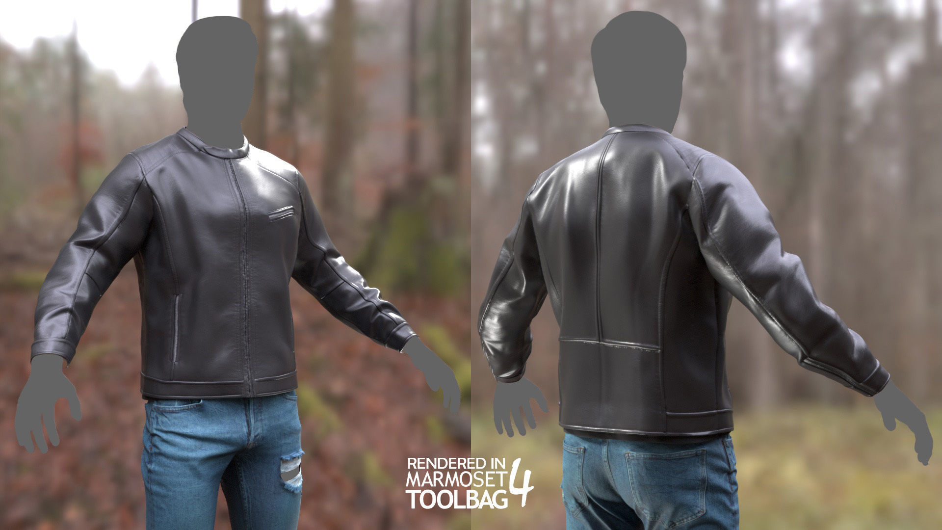 Male Autumn Outfit 10 Low-poly 3D model_7