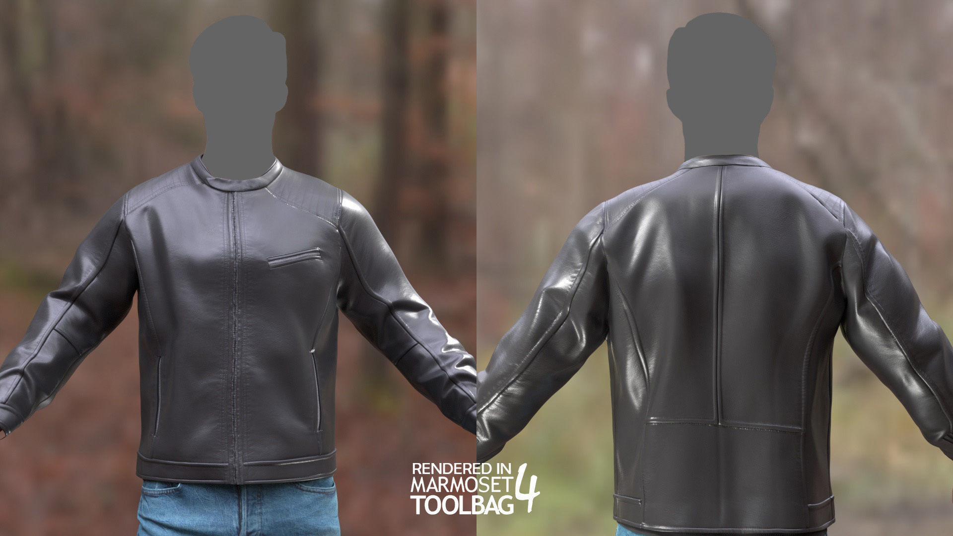 Male Autumn Outfit 10 Low-poly 3D model_6