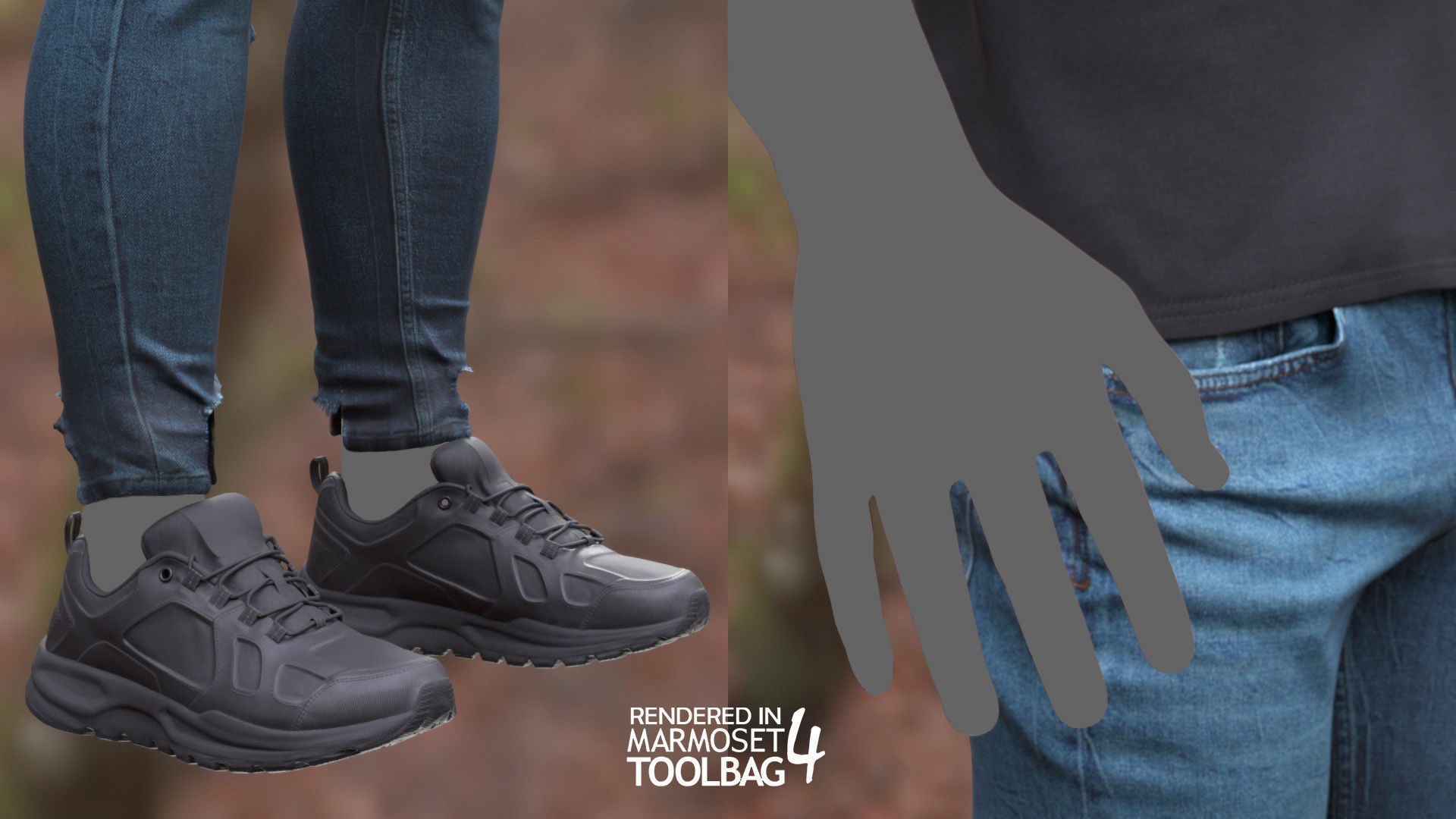 Male Autumn Outfit 10 Low-poly 3D model_8