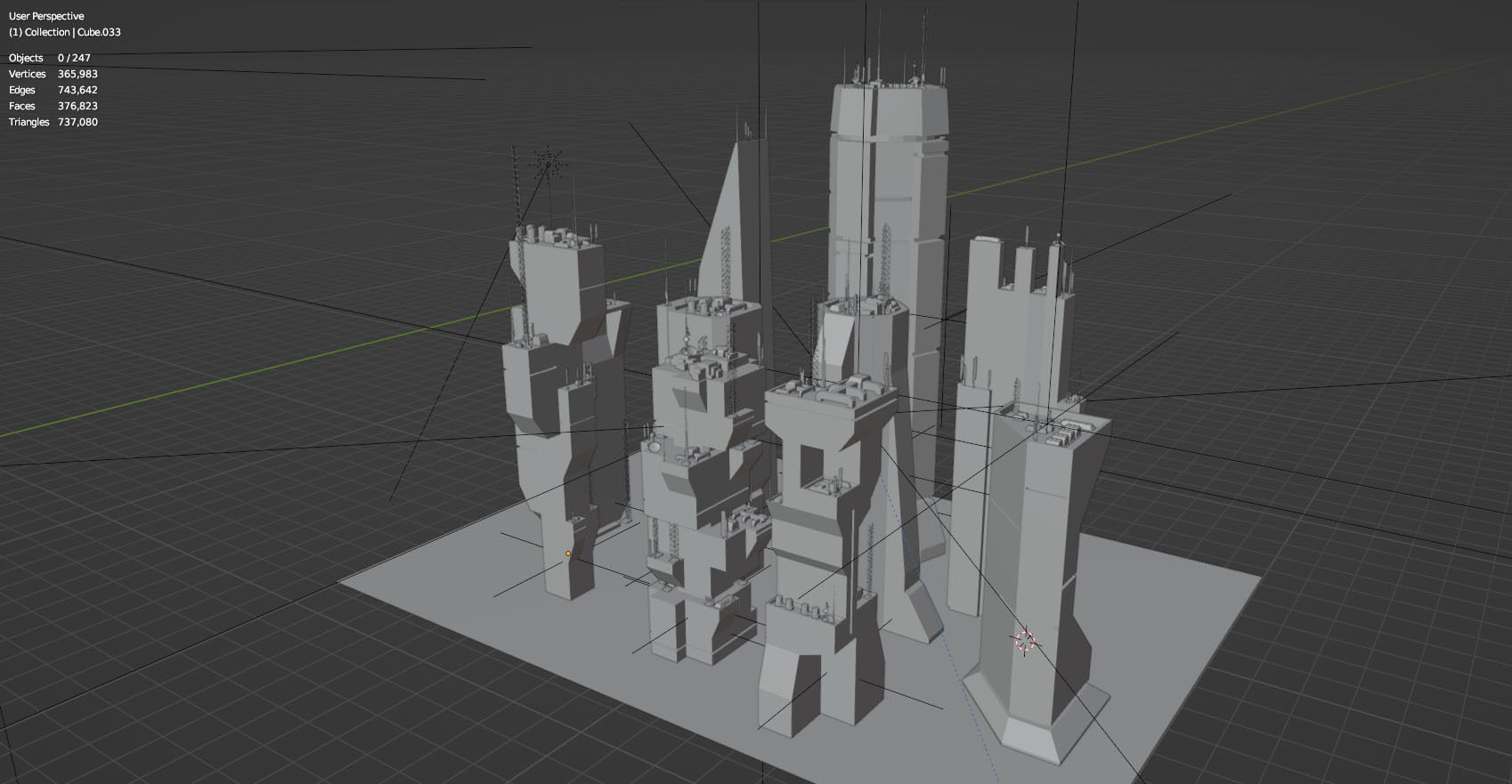 Alien Planet Sci-Fi Fantasy City 3D model_13