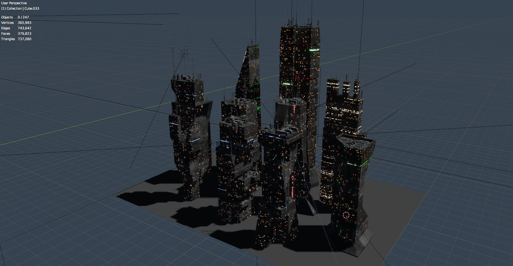 Alien Planet Sci-Fi Fantasy City 3D model_12